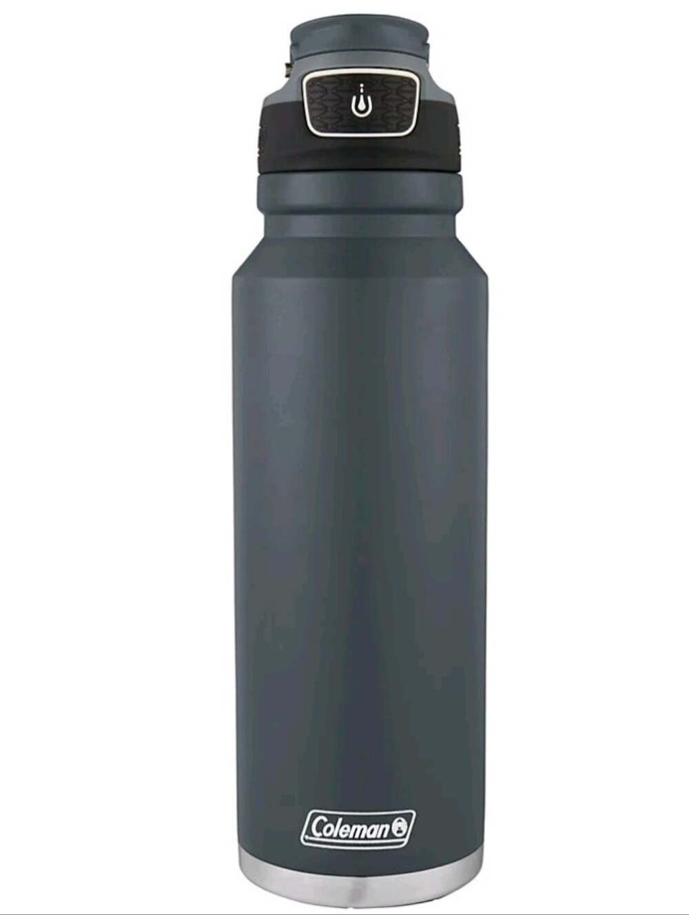 Coleman Autoseal FreeFlow Stainless Steel Insulated Water Bottle, 40 oz, Slate